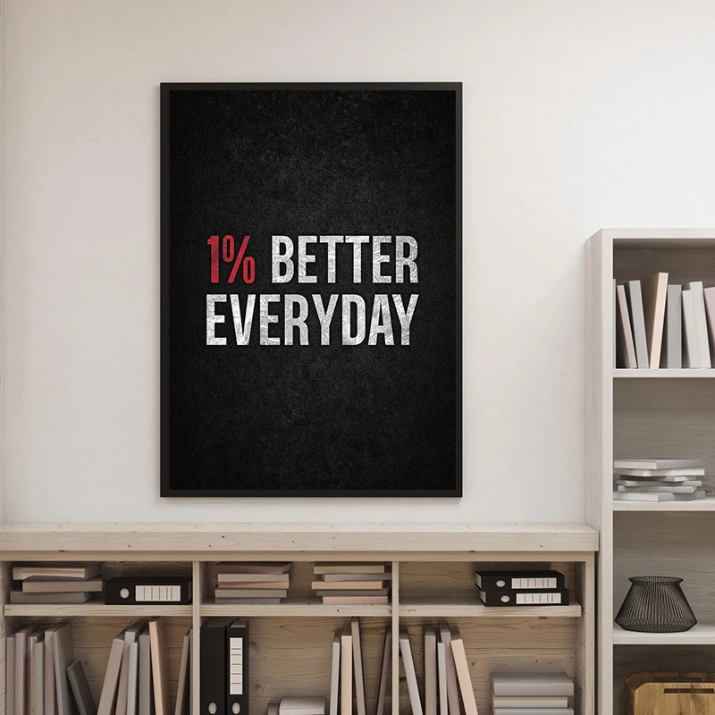 No Excuses Motivational Poster The Cost of Success Quote Canvas Painting Print Wall Art Picture for Living Room Home Decor view 3