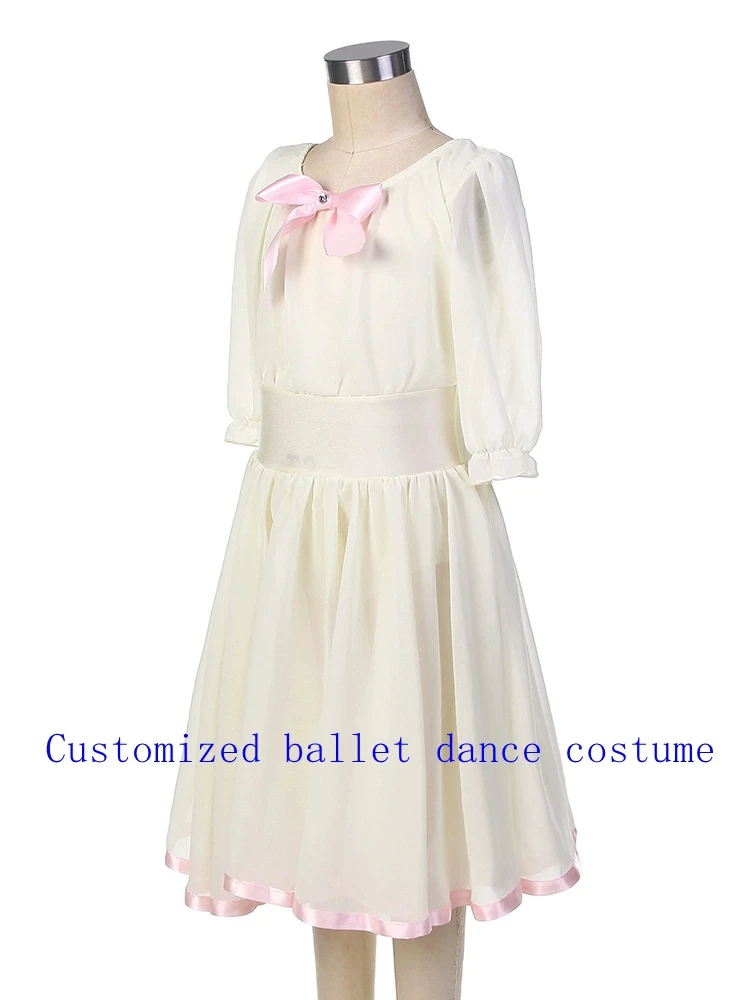 

2025 Customized ballet long dress chiffon dress dance competition for women and girls