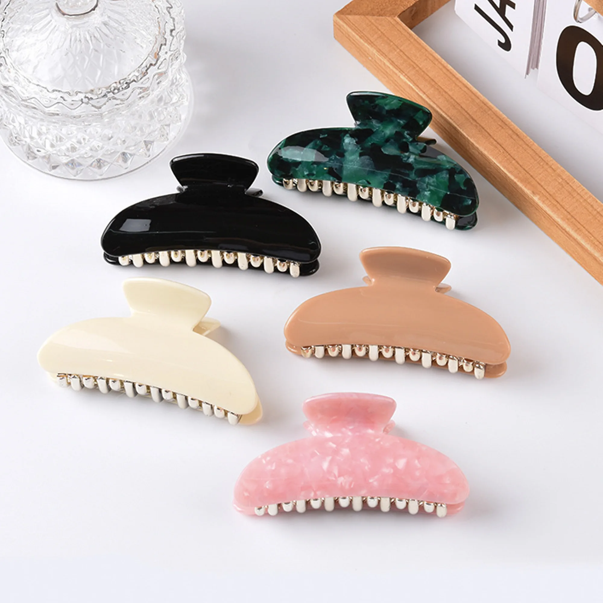 1pcs/lot 8.8cm large premium hair grip new back of head shark clip diy hair accessories