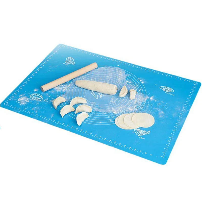 Silicone Pad Baking Mat Sheet Kneading Dough Mat Pastry Rolling Kneading Baking Pad Kitchen Mat Pizza Nonstick Pan Cooking Tools