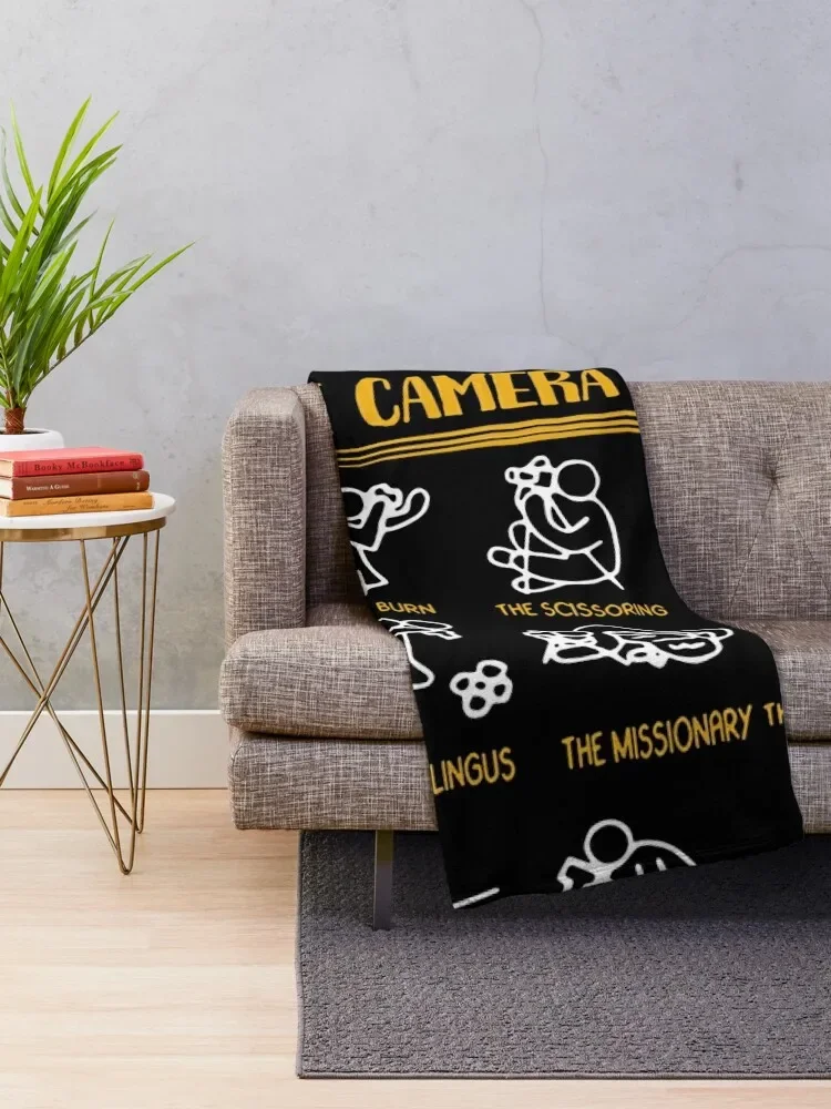 The Camera Sutra Funny Photographer Throw Blanket Sofa Throw Shaggy Blankets