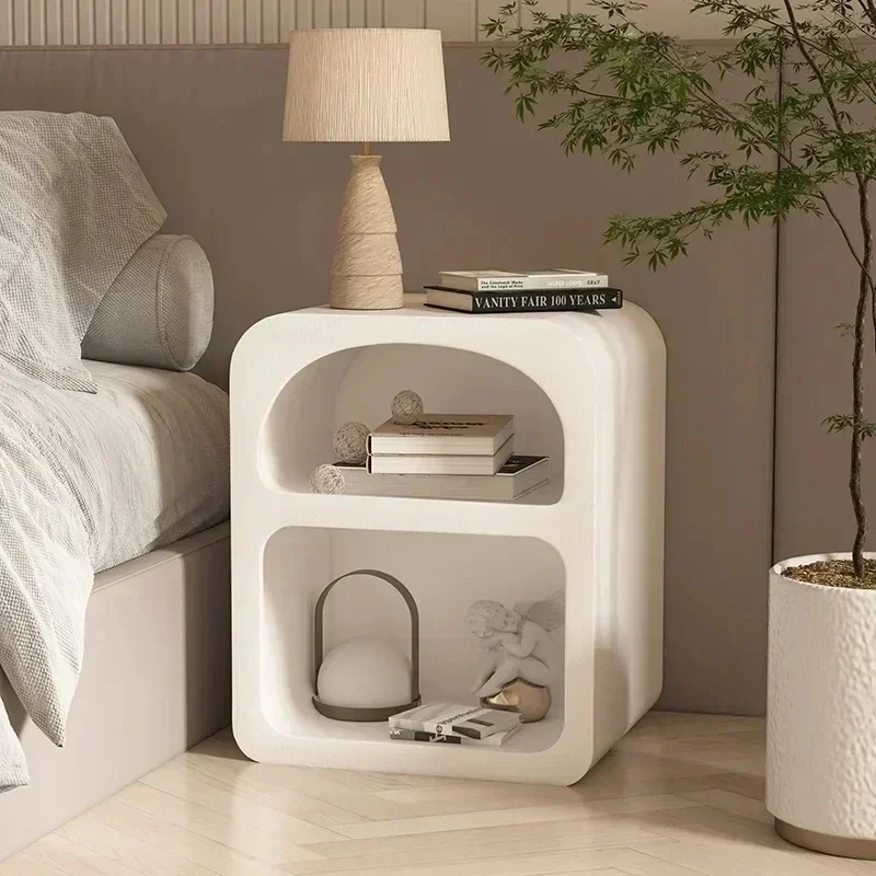 Italian White Nightstands Pretty Narrow Organizers Luxury Storage Bedside Table Nordic Makeup Table De Chevet Bedroom Furnitures