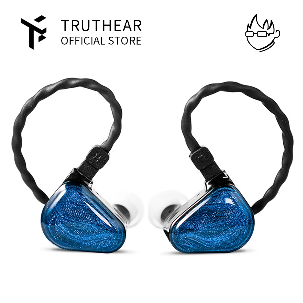 TRUTHEAR x Crinacle ZERO Earphone Dual Dynamic Drivers IEMs with 0.78 2Pin Cable game bassEarbuds