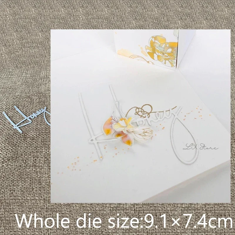 

New Design Craft Metal stencil mold Cutting Dies honey word decoration scrapbook die cuts Album Paper Card Craft Embossing