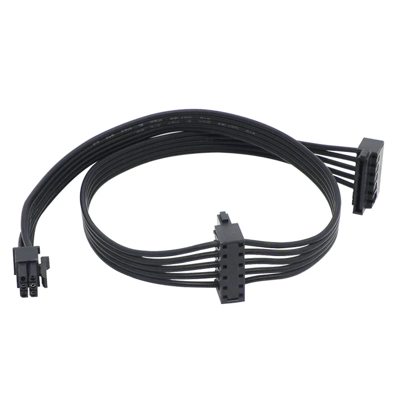 Cable de alimentación Mini de 6 pines a 2 SATA de 15 pines para Dell Vostro 3070 3670, 1 unidad