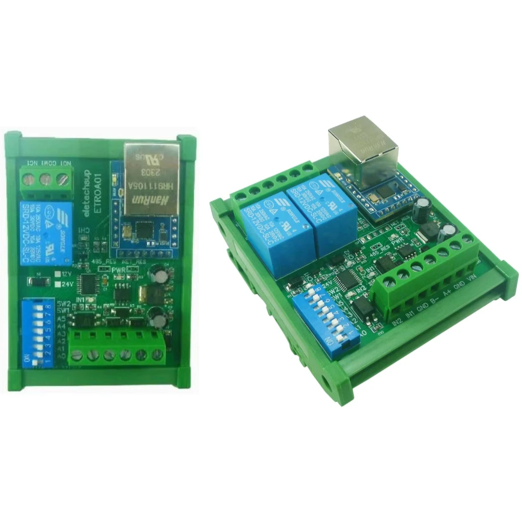 

3 IN 1 Serial Serve/Ethernet/RS485 Relay Module Modbus RTU TCP/IP UART DI-DO Network Controller Switch PLC Remote IO Board