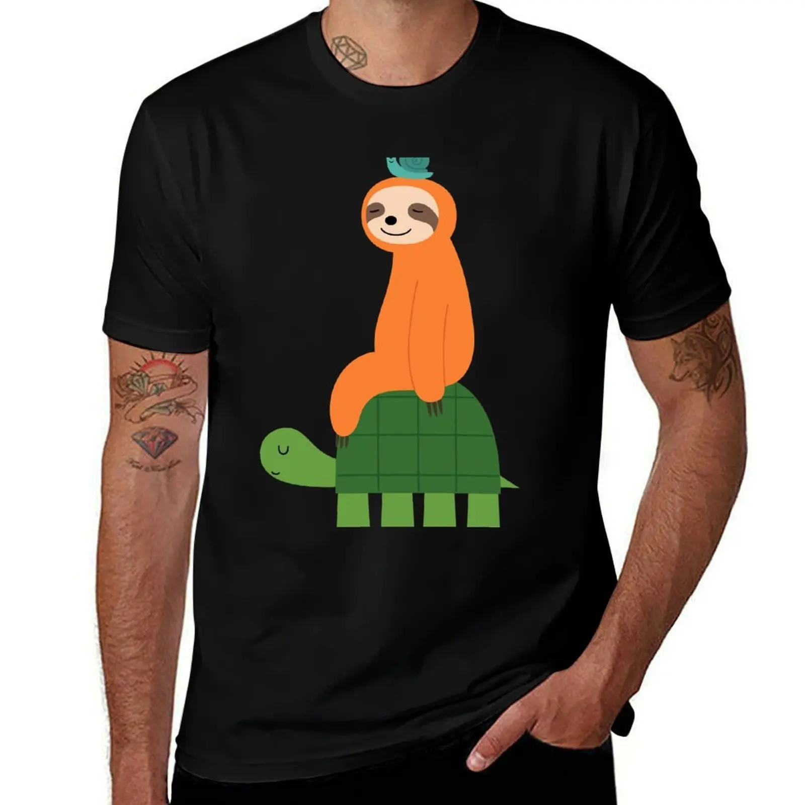 

Slow Family T-Shirt man clothes anime tshirt Personalized t-shirt shirts men