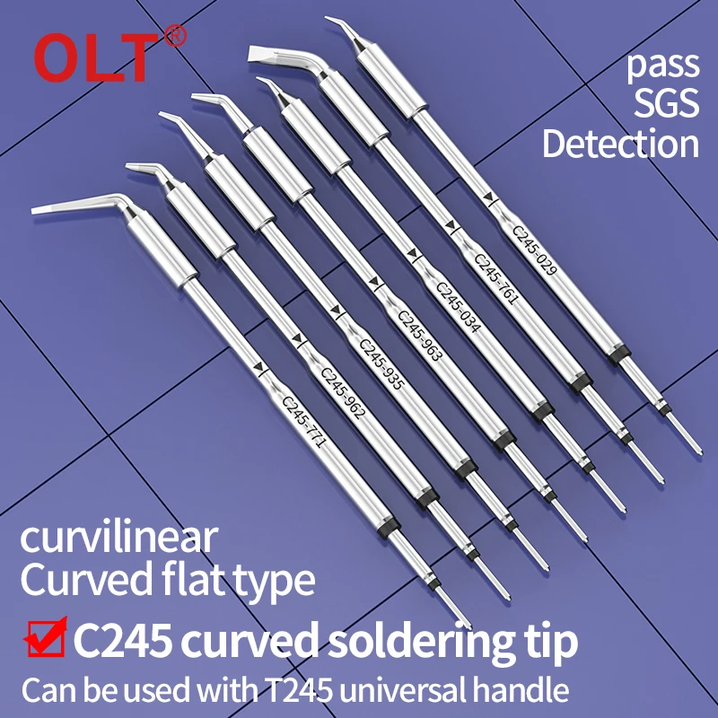 C245 Soldering Iron Tip C245-029/034/761/771/935/962/963 Welding Nozzle Compatible with JBC T245 Soldering Station Repair Tools