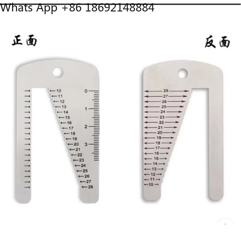 Measuring Strap Buckle for DIY Leather Watch Strap Ruler Tool Stainless Steel Strap Measuring Ruler