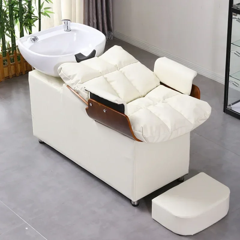 Commercial Headspa Bed Single Sleeping Water Shaving Chair Japanese Hair Spa Chairs for Living Room Salon Equipment Furniture