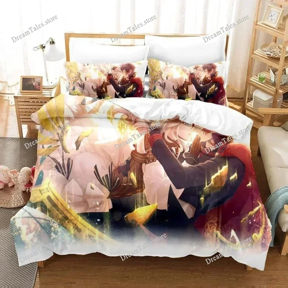 

Code Realize − Guardian of Rebirth Bedding Set Cartoon Anime Set Adult Kid Bedroom Duvet Cover Sets 3D Print Kawaii Anime