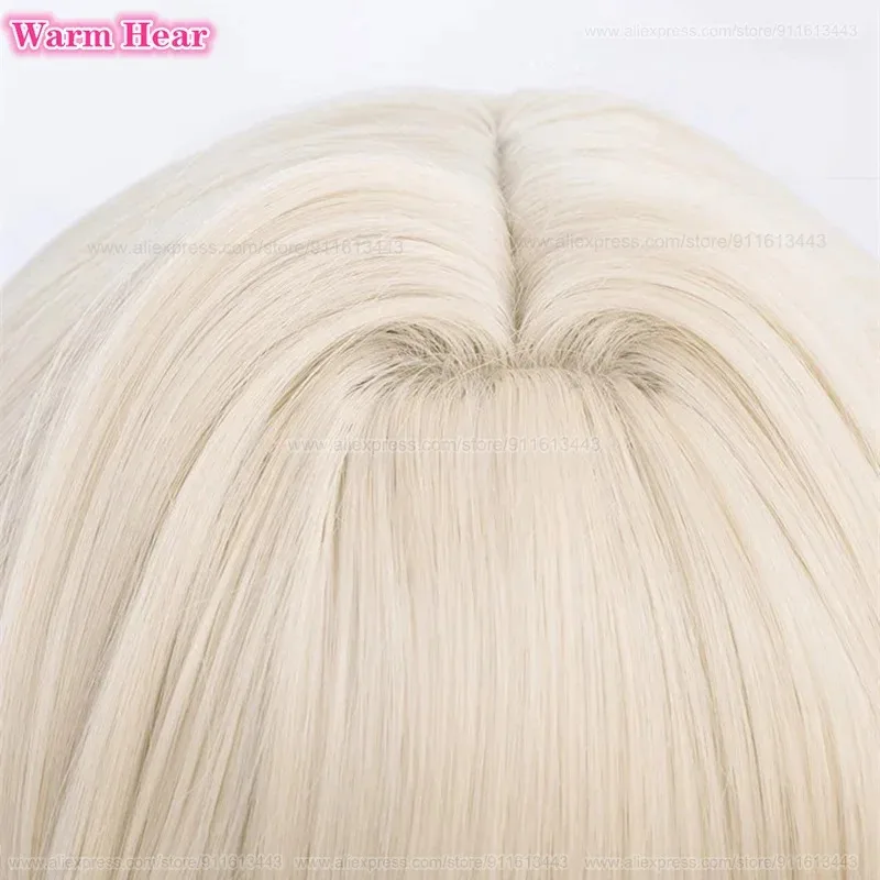 Новый! Длинные синтетические асума Токи, 90 см, косплей, аниме, молочно-золотые блики, синие прямые волосы, термостойкие парики для вечеринок + шапочка для парика