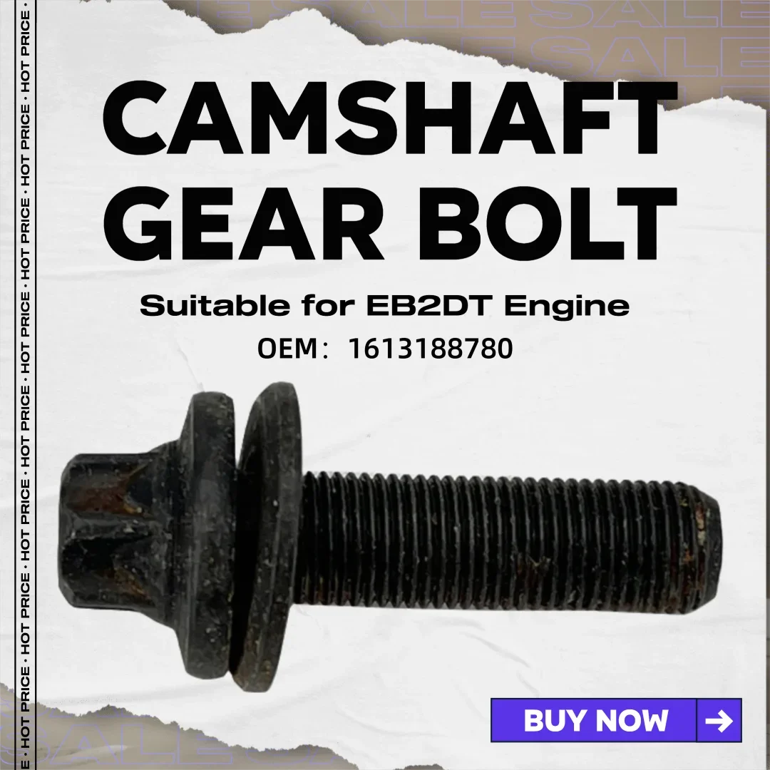 Car Engine Camshaft Gear Bolts EB2DTS Motor 1.2 Original Accessories 1613188780 Compatible for Peugeot 308 2008 Citroen C3 C4