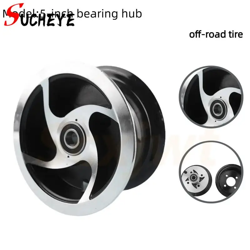 

5 inch Iron & Aluminum alloy Wheel Rim 3.50-5 4.10-5 3.50/4.10-5 For ATV Quad go karting Parts Modify Accessories DIY Spare