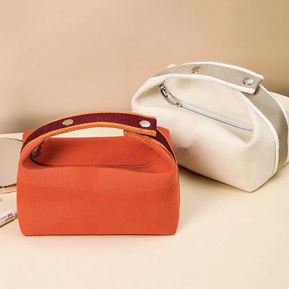 Multifunctional Large Capacity Cosmetic Storage Bag Portable Handheld Toiletry Bag Canvas Travel Storage Bag Travel