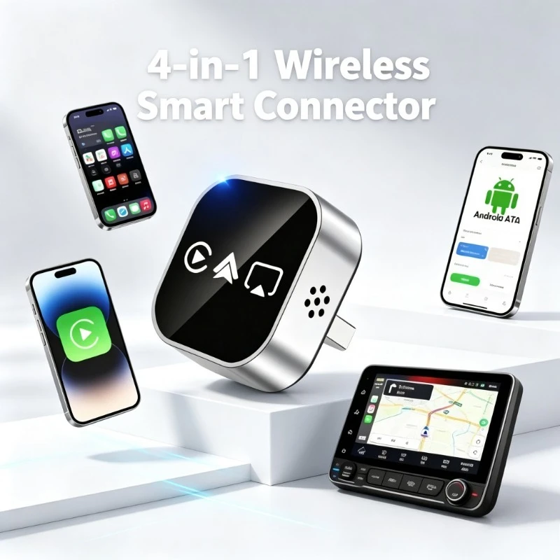 4‑in‑1 CarPlay Converter 2026: Fresh Upgraded Wireless Bluetooth Mirror Cast Smart Plug‑and‑Play Unit