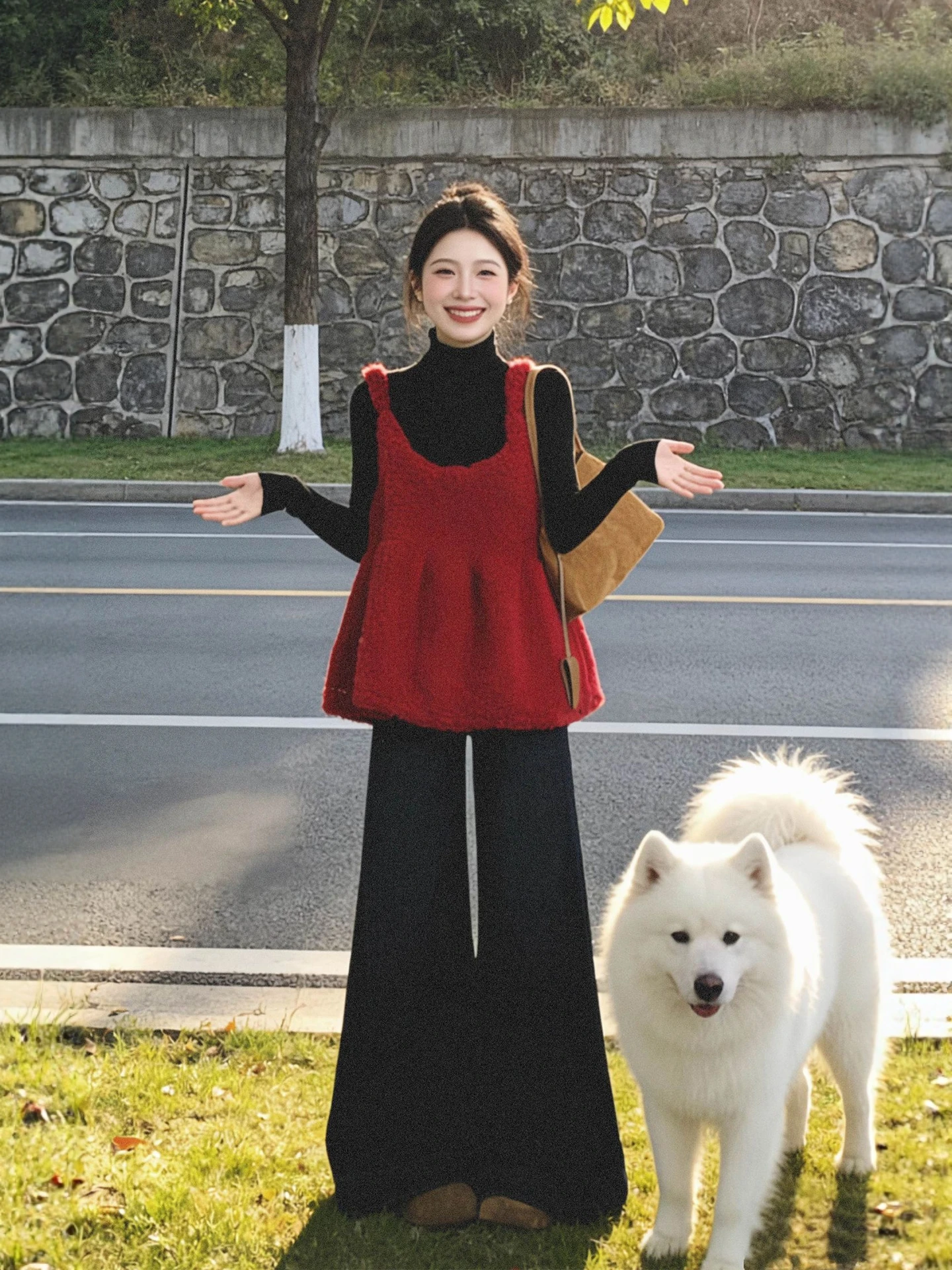 

Spring Faion plus Size Women's Tee-Piece Set Vest Base irt Jeans New Year's Battle Armor Casual Loose Fit High Waist