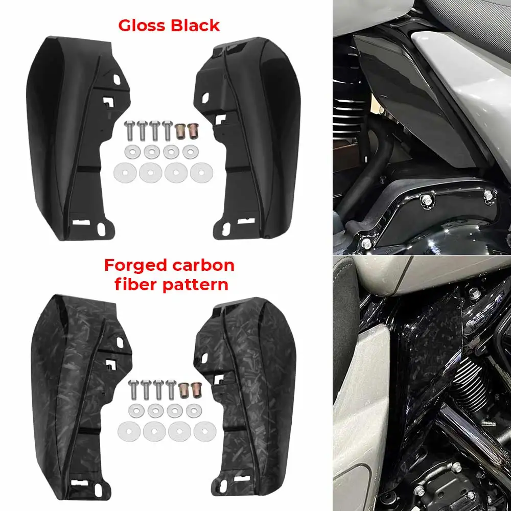 

For Harley Touring Street Road Glide CVO FLHXSE FLHX FLTRX 2023-2026 Motorcycle Heat Shield Mid-Frame Air Deflectors Trim