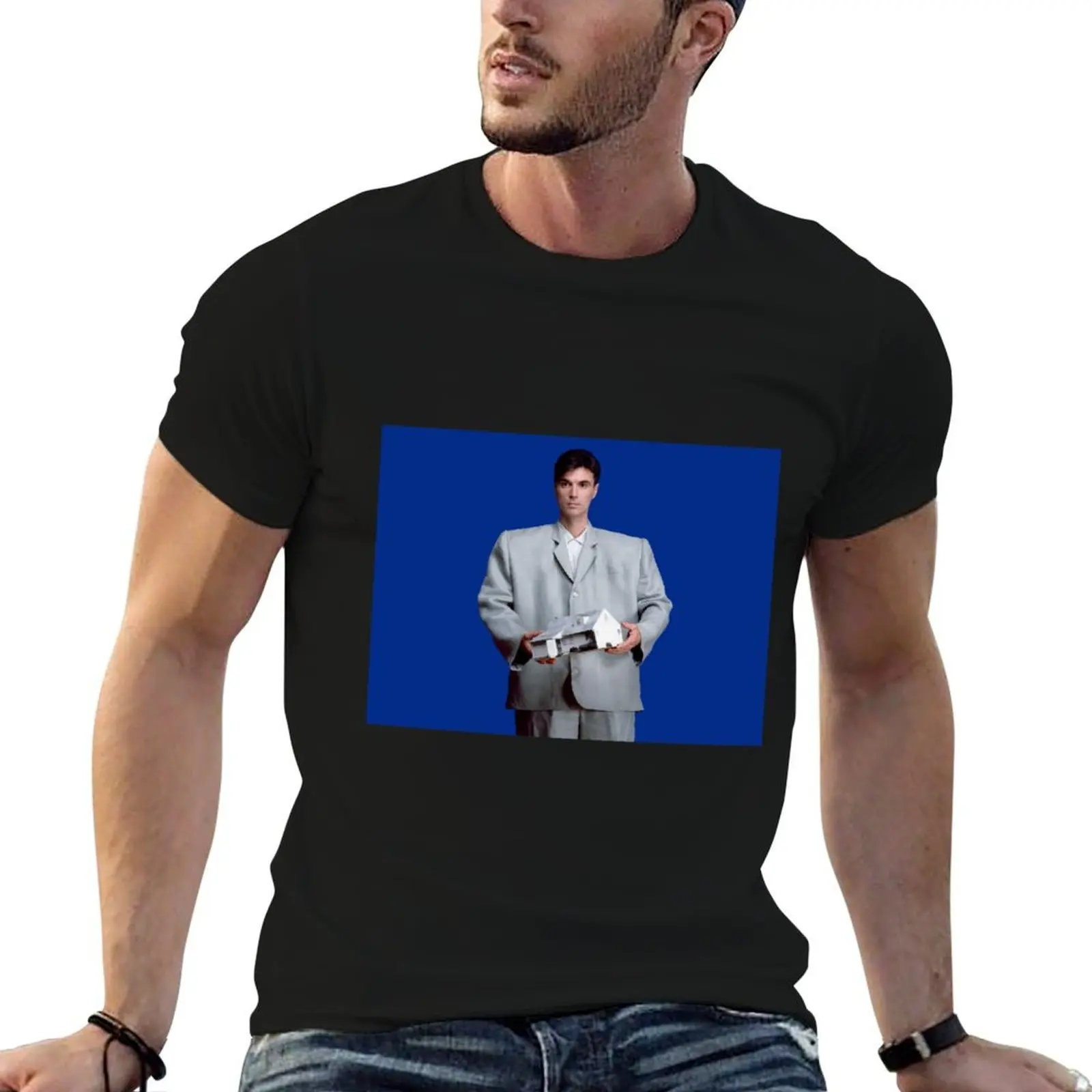 

David Byrne Talking Heads Big Suit Stop Making Sense T-Shirt anime tshirt t shirts for man pack white T-Shirt