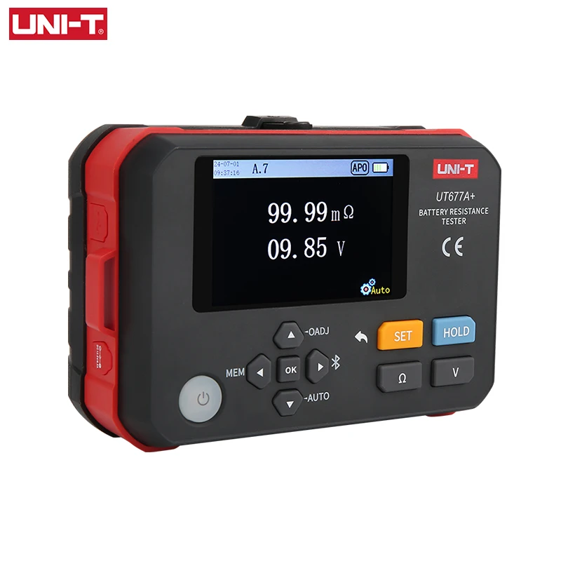 UNI-T UT677A+ Internal Resistance Tester High Precision Lead Lithium Storage Voltage Capacity Charge Discharge Tester