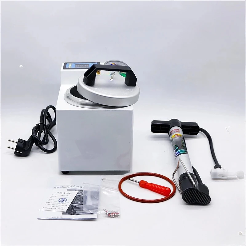 Dental Lab Automatic Polymerizer Portable Curing Pressure Pot Polymerizing Digital Display Adsorption Silicone Rubber Repair