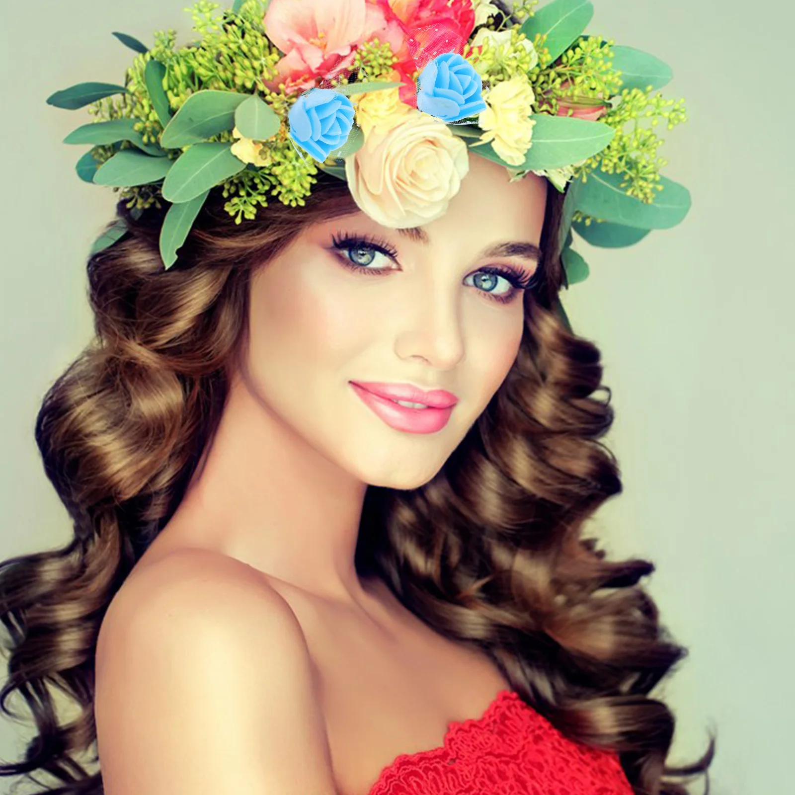 

144Pcs Artificial Rose Heads Mini Foam Roses for Wedding Craft DIY Bouquet Floral Decoration Lightweight