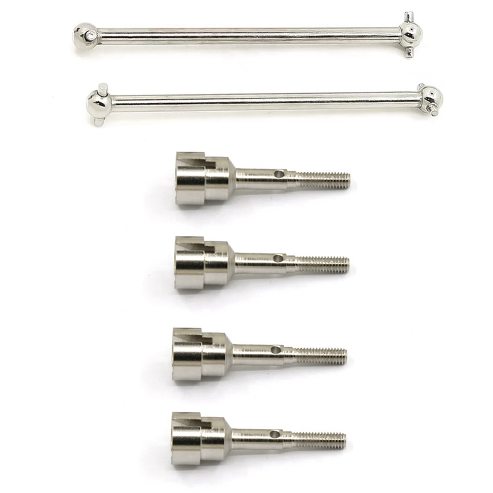 

B05C-2Pcs Metal Dog Bone Drive Shaft With 4Pcs Metal Drive Shaft Cup Wheel Axle