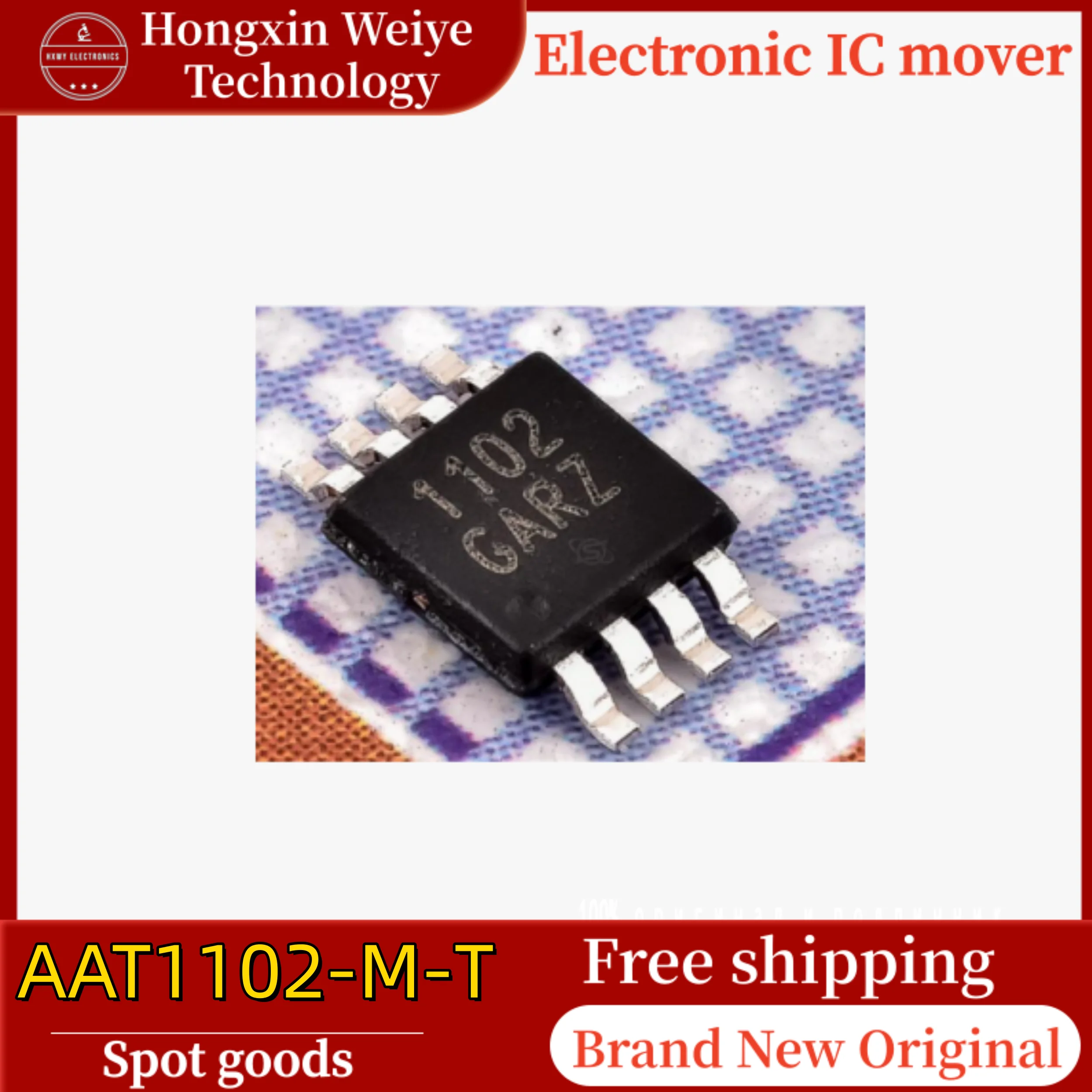 

10/50 pcs AAT1102-M-T 1102A MSOP-8 LCD driver IC brand new in stock free shipping
