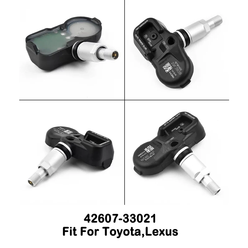 

4Pcs TPMS Tire Pressure Sensor PMV-107J 42607-06011 42607-33021 for Toyota Corolla Camry Land Cruiser RAV4 Prius Lexus GS IS LS