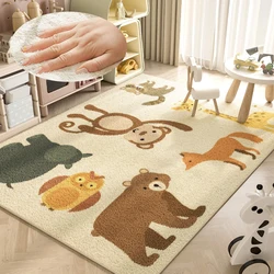 Cartoon Animal Fluffy Living Room Carpets Soft Children's Room Rugs for Bedroom Bedside Carpet Home Large Area Rug Crawl Mat