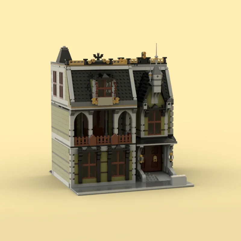 1834PCS MOC Old Mansion Modular Structure DIY Model Building Blocks Birthday Toys Gift