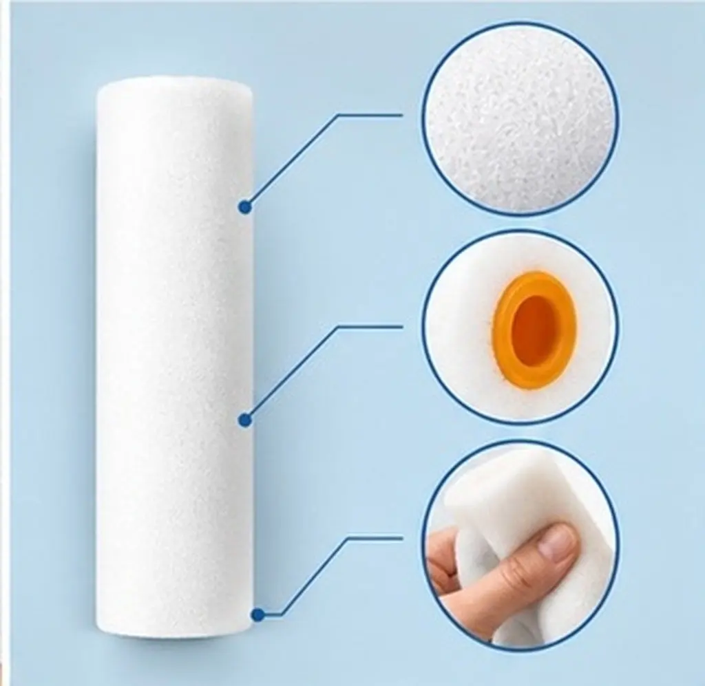 10Pcs Small Paint Roller Sleeves Replacement Covers for Wall Painting Small Rollers Household Painting Tool Paint Roller