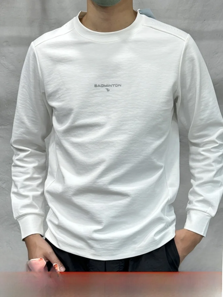 

Защита от солнца, дышащая мужская футболка Qui Dry Laser Hole, осень-зима, спортивная на открытом воздухе, круглая, свободная, повседневная, длинная, све