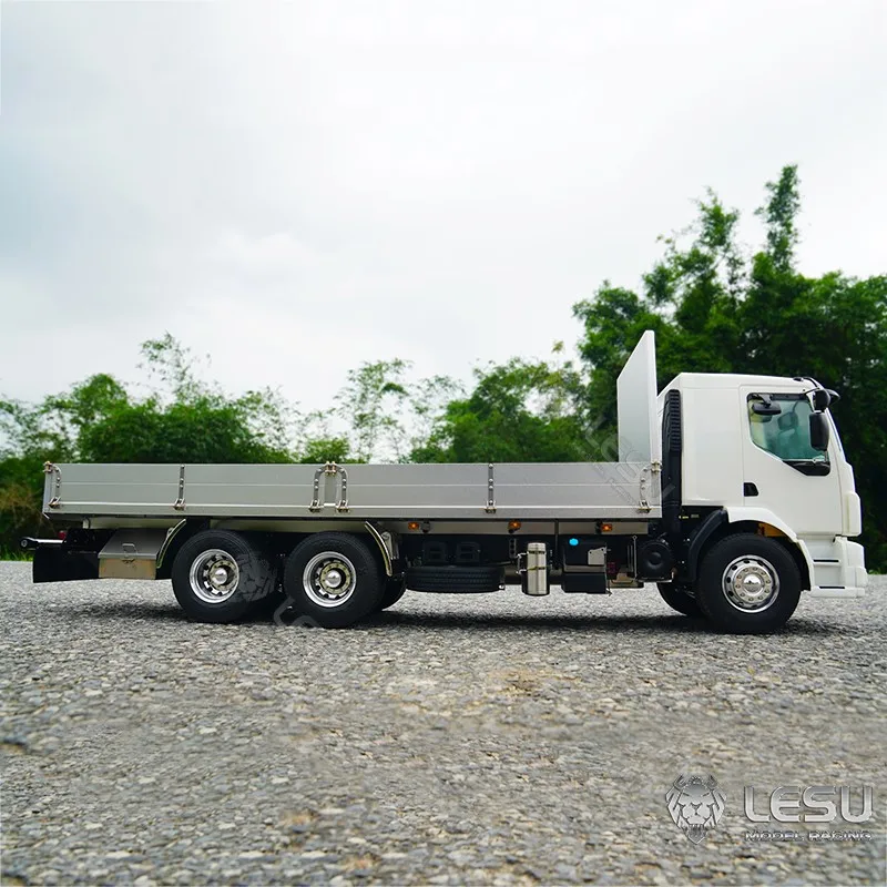 LESU 1/14 VM 6X4 RC Flatbed Truck Model Car Tamiyay Light System Outdoor RC Heavy Machine Model Gift TH20427