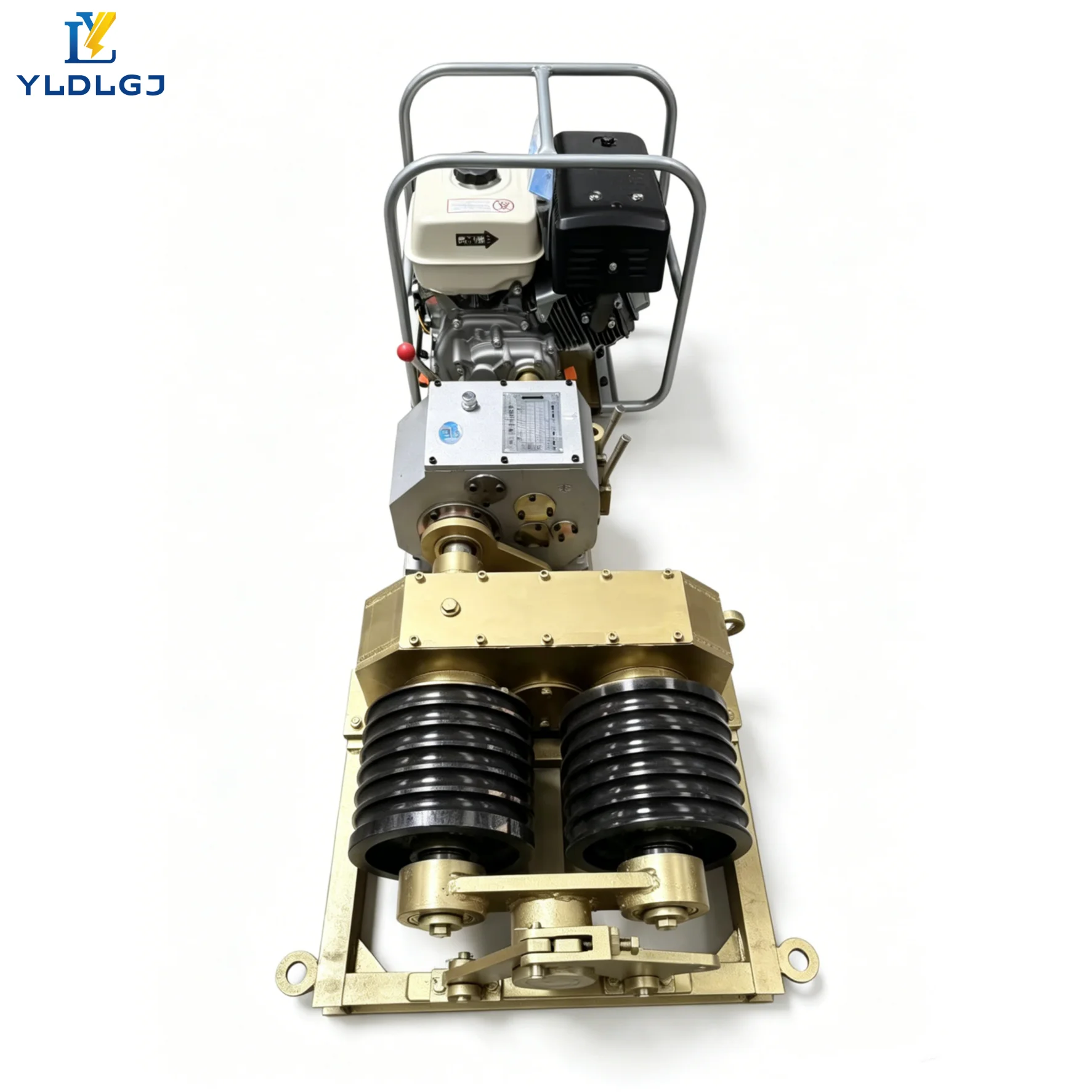 YILI 8T Twin Drum Diesel Capstan Winch Double Bullwheel Cable Puller Engine Driven Heavy Underground Transmission Stringing Lay