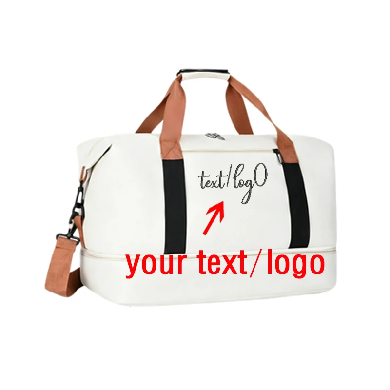 Custom Embroidery Travel Duffel Bag Gift Bride Groom Weekender Bag Wedding Honeymoon Gifts for Couples Valentine Bridal Shower