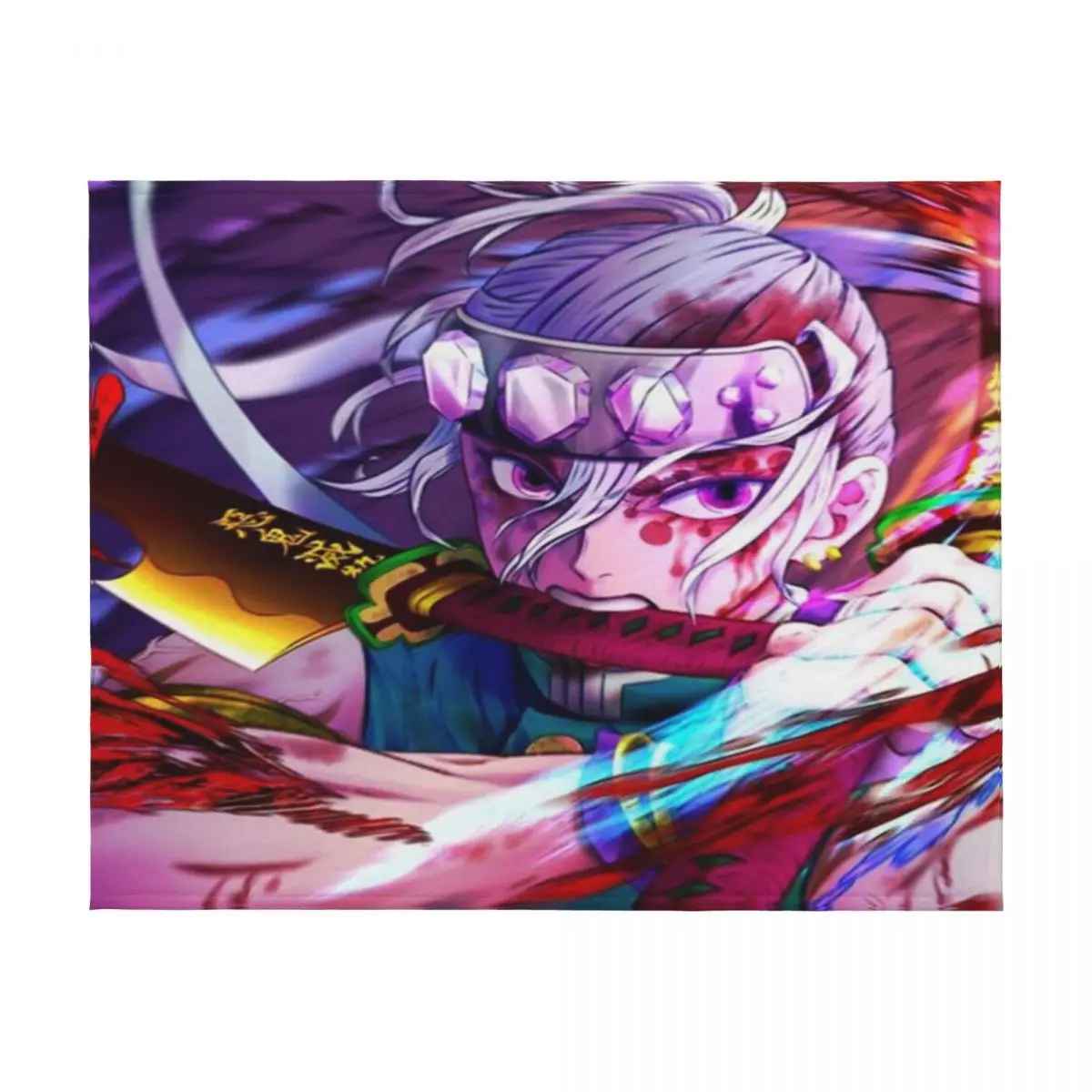 Tengen Uzui - Kimetsu no Yaiba Wiki رمي بطانية Retros أريكة لحاف بطانيات تخييم كبيرة