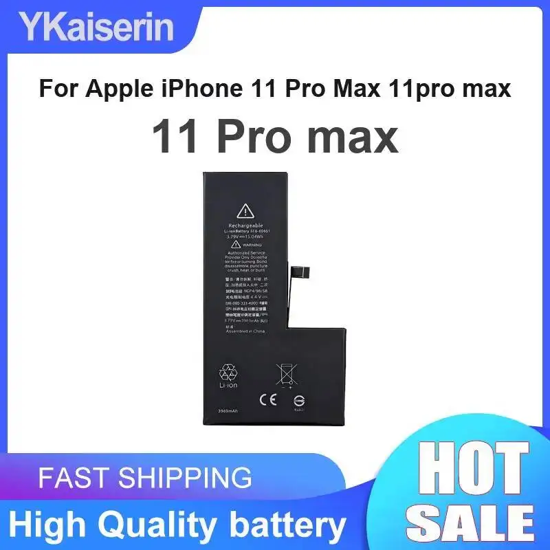 

Для Apple iPhone 11 Pro Max 11Pro: высокопроизводительная батарея для мобильного телефона с отличной работой при низких температурах, 6500 мАч