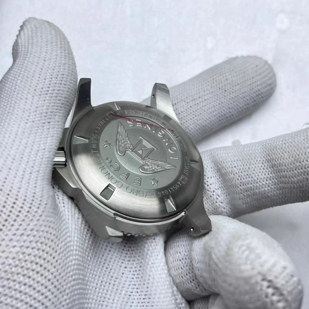 Accesorios de reloj, sustituto Comcast, adecuado para caja de movimiento 2824 8200 8215, juego completo, zafiro