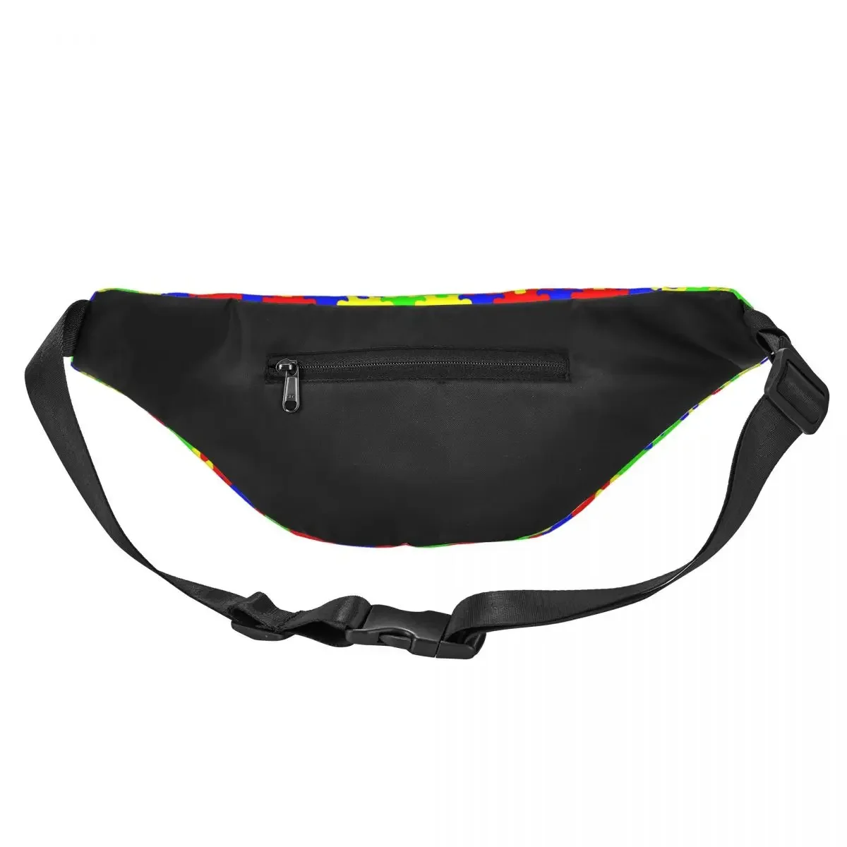 Custom Cool Kleurrijke Legpuzzels Autisme Awareness Fanny Pack Running Vrouwen Mannen Sling Crossbody Heuptas Telefoon Geld Pouch