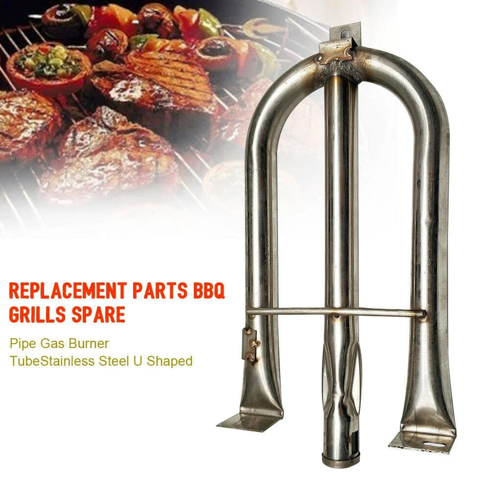 Stainless Steel U Shaped Gas Burner Tube, Durable BBQ Grills, Replacement Parts