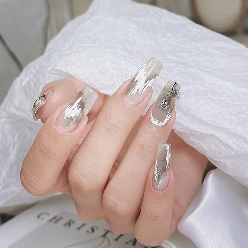 20 Stuks Cool Vintage Collectie Nail Art Accessoires Prachtige 3d Rose Goud Zilver Sprankelende Decoratie Bedels Bulkvoorraad