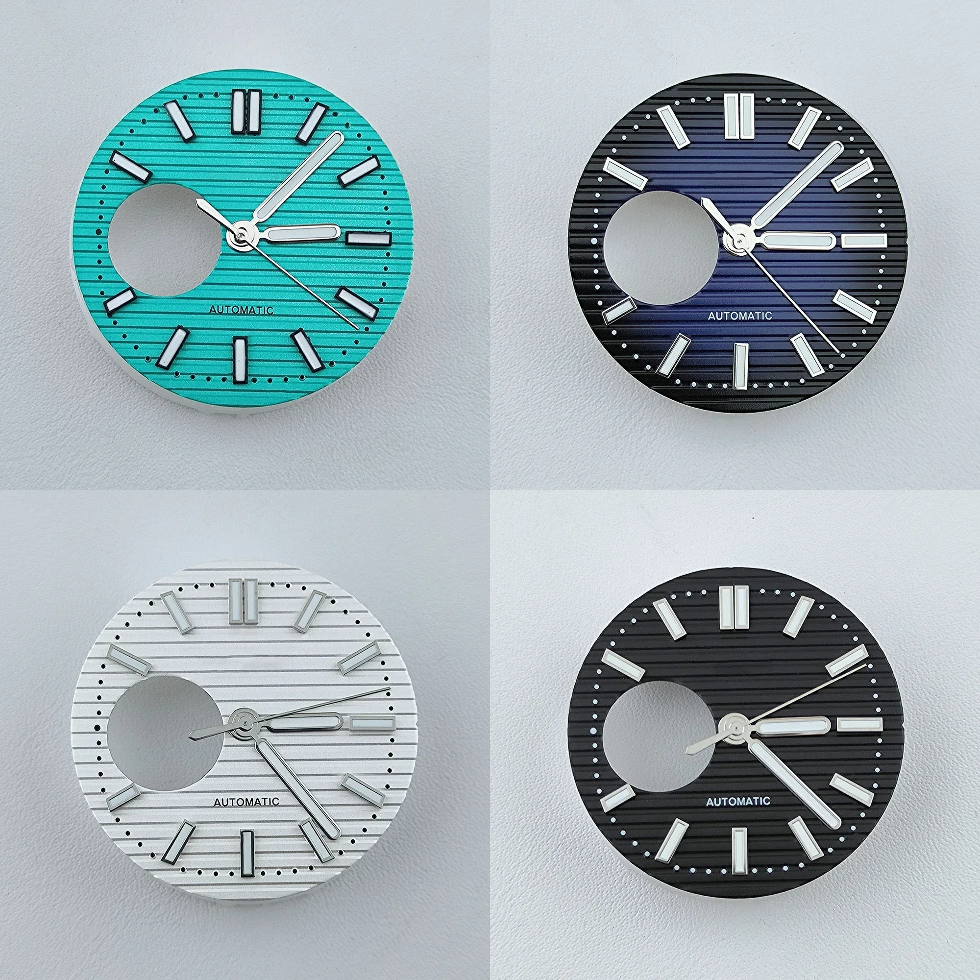 41mm Uhrengehäuse Hohles Zifferblatt Automatische mechanische Saphirglas Uhrenteile für MOD Nautilus NH38 Uhrwerk Uhrenzubehör