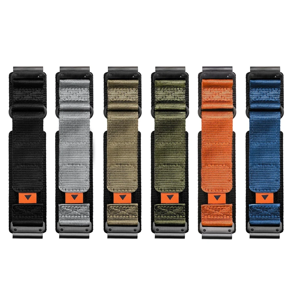 Outdoor Sports Nylon Band for Garmin Watch Fenix 8 7X Pro 6X 5X Enduro 3 Velcro Strap For Garmin Tactix 7Pro Instinct 2X 22/26mm view 4