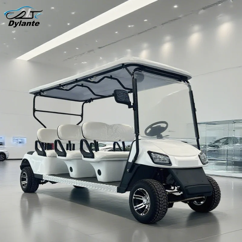 

Stylish Faster 48V 60V 72v Battery 2 4 6 8 Seats Mini Buggy Smart Electric Golf Carts for Golf Course