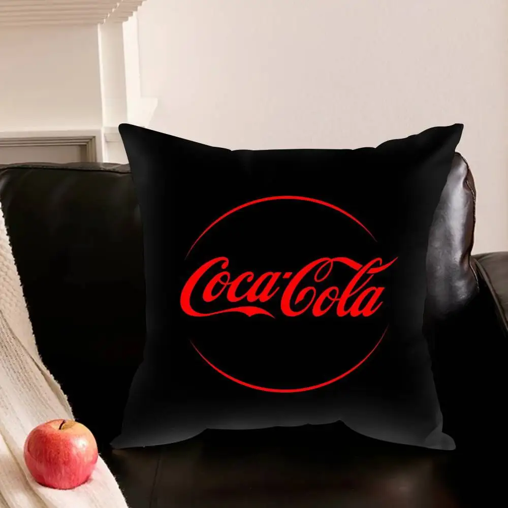 C-Coca C-cola V-Vintage L-Logo  Various Sizes Square Pillowcase For Car Home Bedchamber Decor