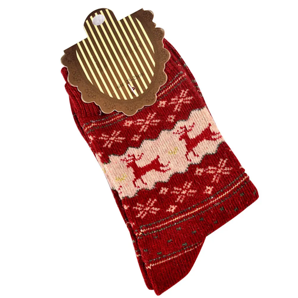

Wool Christmas Warm 35 39 Sizes Christmas Socks For Women Top Material Gentle Comfort Autumn Winter Gifts Socks