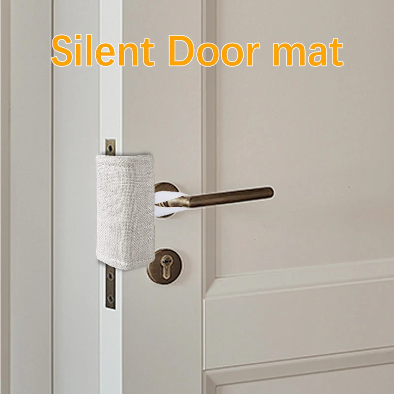 3Pcs Reusable No Drilling Door No Trace Silent Design Door Cover Soft Material Door Cushion Home Door