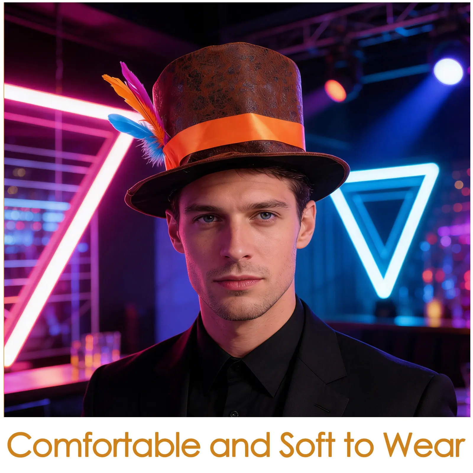 Chapéu de Festa Pequeno Colorido Estilo Anos 20 Fascinator para Chá da Tarde, Decoração de Cabeça para Aniversário, Cosplay e Fantasia de Halloween