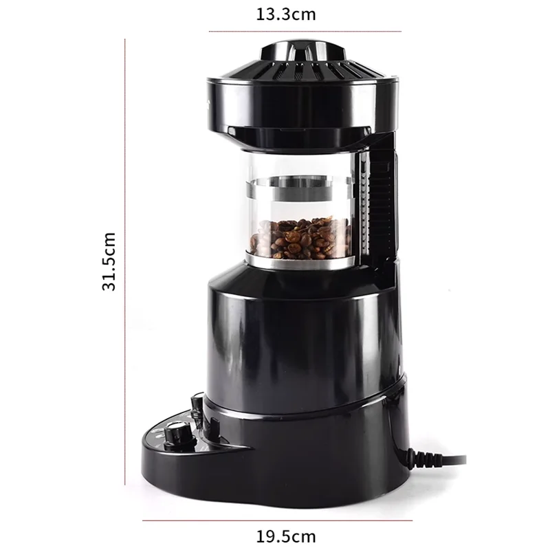 80G Electric Air Coffee Roaster Home Automatic Timming Coffee Beans Roasting Baking Machine EU Plug 220V 2100W